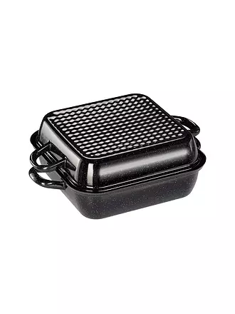 RIESS | Teglia da forno con coperchio 26x26cm Nera | 